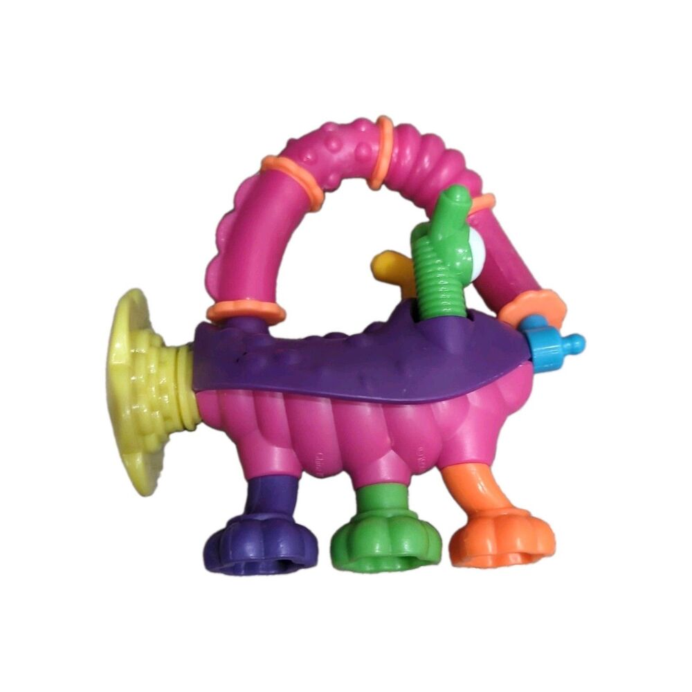 Colorful Plastic Monster Toy Figure - Pink Purple Orange Green